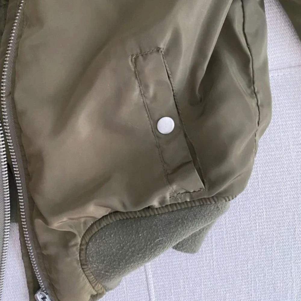 Green Bomber Jacket - image 3